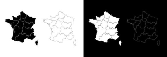 carte de Paris dans France. vecteur