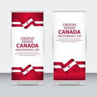 modèle de vecteur d'illustration de conception créative d'affiche de la journée indépendante du canada