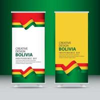 bolivie fête de l'indépendance modèle de vecteur d'illustration de conception créative