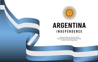 Argentine indépendance jour-12 vecteur