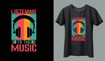 conception de t-shirt de musique. vecteur de conception de t-shirt de musique. pour l'impression de t-shirts et d'autres utilisations.