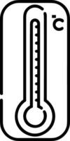 thermomètre médicament icône symbole image vecteur. illustration de le Température du froid et chaud mesure outil conception image.eps dix vecteur