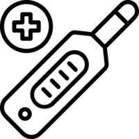 thermomètre médicament icône symbole image vecteur. illustration de le Température du froid et chaud mesure outil conception image.eps dix vecteur