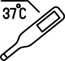 thermomètre médicament icône symbole image vecteur. illustration de le Température du froid et chaud mesure outil conception image.eps dix vecteur