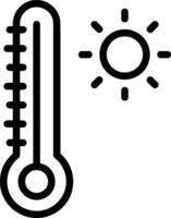 thermomètre médicament icône symbole image vecteur. illustration de le Température du froid et chaud mesure outil conception image.eps dix vecteur