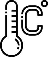 thermomètre médicament icône symbole image vecteur. illustration de le Température du froid et chaud mesure outil conception image.eps dix vecteur