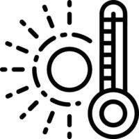 thermomètre médicament icône symbole image vecteur. illustration de le Température du froid et chaud mesure outil conception image.eps dix vecteur