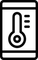 thermomètre médicament icône symbole image vecteur. illustration de le Température du froid et chaud mesure outil conception image.eps dix vecteur