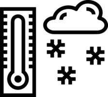 thermomètre médicament icône symbole image vecteur. illustration de le Température du froid et chaud mesure outil conception image.eps dix vecteur