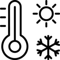 thermomètre médicament icône symbole image vecteur. illustration de le Température du froid et chaud mesure outil conception image.eps dix vecteur