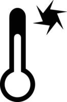 thermomètre médicament icône symbole image vecteur. illustration de le Température du froid et chaud mesure outil conception image.eps dix vecteur