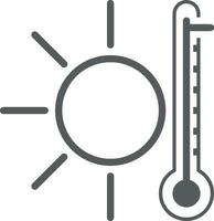 thermomètre médicament icône symbole image vecteur. illustration de le Température du froid et chaud mesure outil conception image.eps dix vecteur