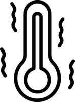 thermomètre médicament icône symbole image vecteur. illustration de le Température du froid et chaud mesure outil conception image.eps dix vecteur