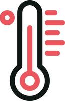 thermomètre médicament icône symbole image vecteur. illustration de le Température du froid et chaud mesure outil conception image.eps dix vecteur