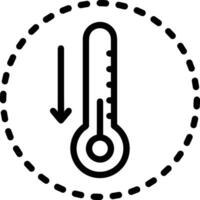 thermomètre médicament icône symbole image vecteur. illustration de le Température du froid et chaud mesure outil conception image.eps dix vecteur