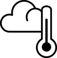 thermomètre médicament icône symbole image vecteur. illustration de le Température du froid et chaud mesure outil conception image.eps dix vecteur