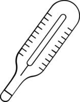 thermomètre médicament icône symbole image vecteur. illustration de le Température du froid et chaud mesure outil conception image.eps dix vecteur