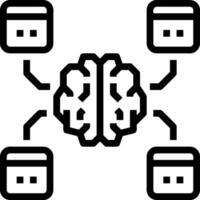 cerveau idée symbole icône vecteur image. illustration de le Créatif intelligence pense conception image. eps dix