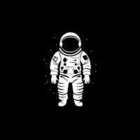 astronaute, noir et blanc vecteur illustration