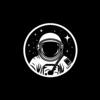 astronaute, minimaliste et Facile silhouette - vecteur illustration