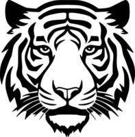 tigre, noir et blanc vecteur illustration