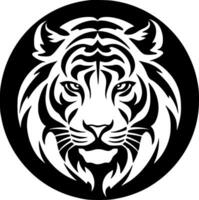 tigre, noir et blanc vecteur illustration