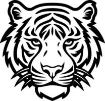 tigre, noir et blanc vecteur illustration