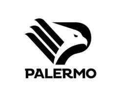 palerme fc club logo symbole noir série une Football calcio Italie abstrait conception vecteur illustration