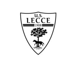 lecce club logo symbole noir série une Football calcio Italie abstrait conception vecteur illustration