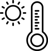 thermomètre médicament icône symbole image vecteur. illustration de le Température du froid et chaud mesure outil conception image.eps dix vecteur