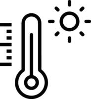 thermomètre médicament icône symbole image vecteur. illustration de le Température du froid et chaud mesure outil conception image.eps dix vecteur