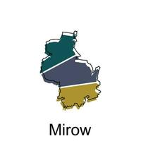 carte de mirow vecteur illustration conception modèle, adapté pour votre entreprise
