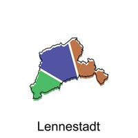carte de lennestadt vecteur illustration conception modèle, adapté pour votre entreprise