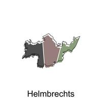 helmbrechts ville carte illustration. simplifié carte de Allemagne pays vecteur conception modèle