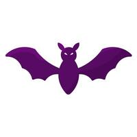 chauve souris Halloween mouche nuit effrayant élément icône vecteur