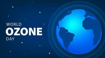 international ozone couche préservation jour, septembre 16ème. monde ozone journée concept conception illustration. vecteur