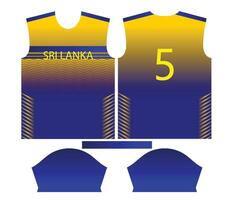 Sri Lanka criquet équipe des sports enfant conception ou sri lankais criquet Jersey conception vecteur