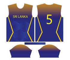 Sri Lanka criquet équipe des sports enfant conception ou sri lankais criquet Jersey conception vecteur