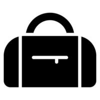 icône de glyphe de sac de sport vecteur
