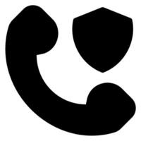 icône de glyphe de contact vecteur