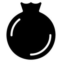 icône de glyphe de grenade vecteur