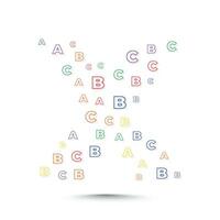 alphabet logo conception modèle avec abc des lettres vecteur