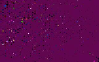 couverture vectorielle multicolore légère et arc-en-ciel avec petites et grandes étoiles. vecteur