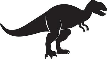 dinosaure vecteur silhouette illustration noir Couleur