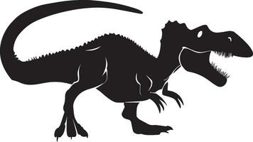 dinosaure vecteur silhouette illustration noir Couleur