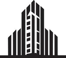 bâtiment logo vecteur silhouette illustration