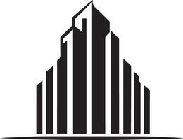 bâtiment logo vecteur silhouette illustration