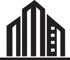 bâtiment logo vecteur silhouette illustration