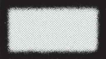 une blanc carré avec une noir Cadre arrière-plan, grunge frontière, grunge Cadre sale, abstrait vecteur