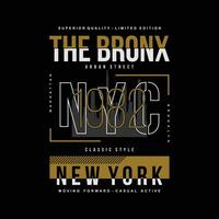 le bronx abstrait, typographie conception vecteur, graphique illustration, pour t chemise vecteur